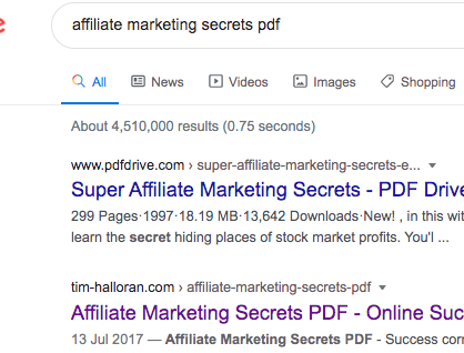 Affiliate Marketing Books PDF