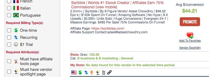 selling products on Clickbank