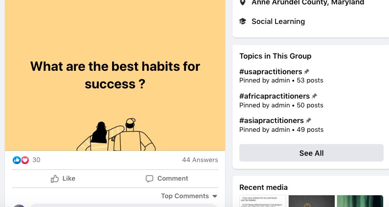 joining facebook groups for marketing