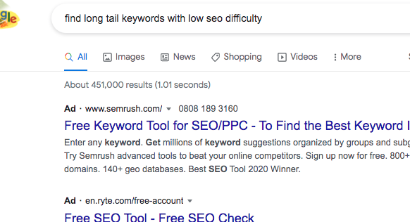 find long tail keywords with low seo difficulty