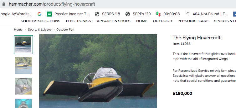 flying hovercraft