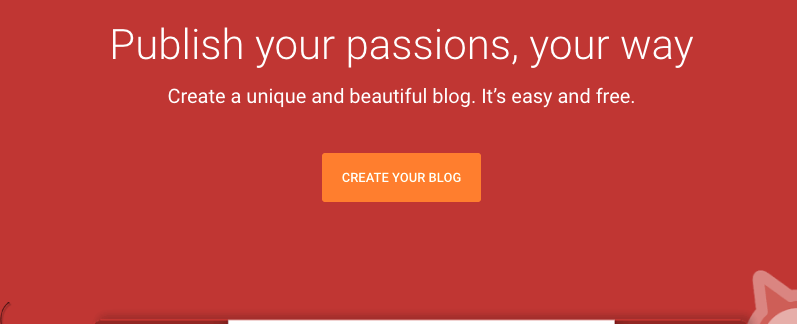 Using free blogging platforms