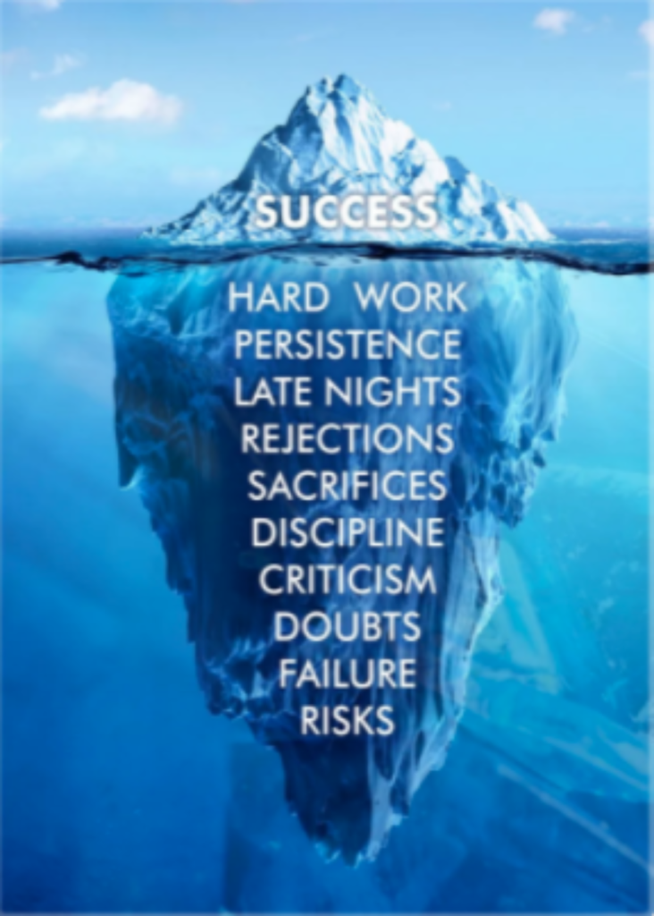 success is an iceberg