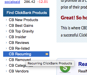 clickbank recurring