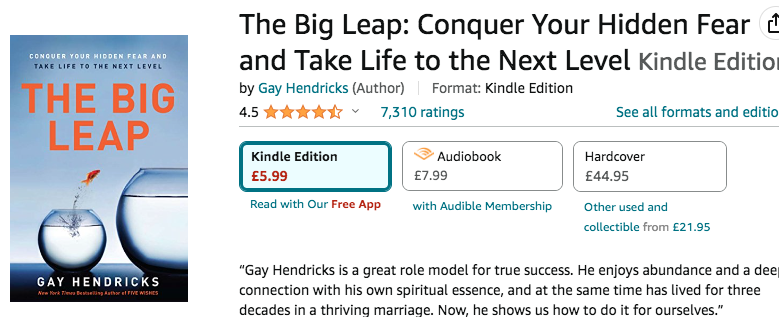 the big leap - Gay Hendricks