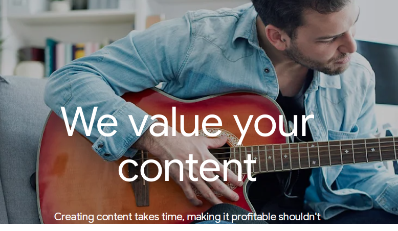 content marketing - selling advertising space on your content